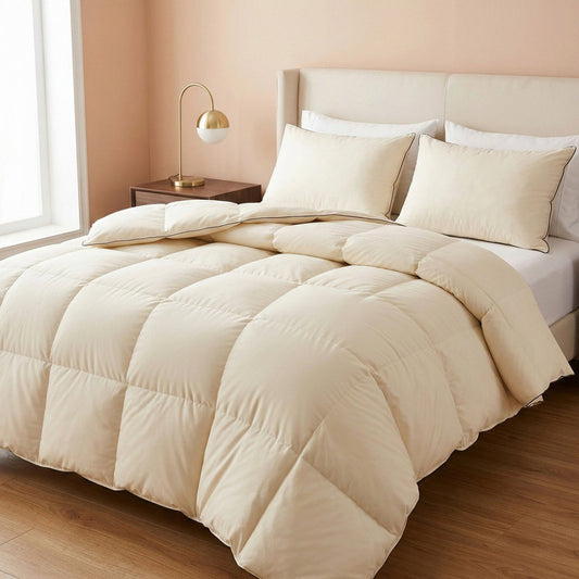 Ivory Cream - Cloud Cotton Quilt
