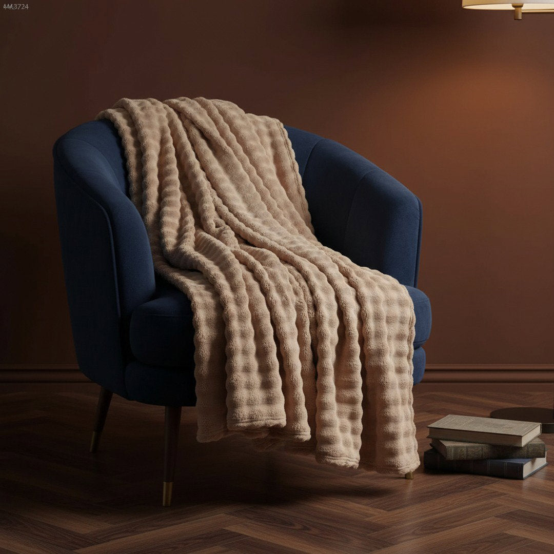 Desert Taupe - Snowgum Faux Fur Throw