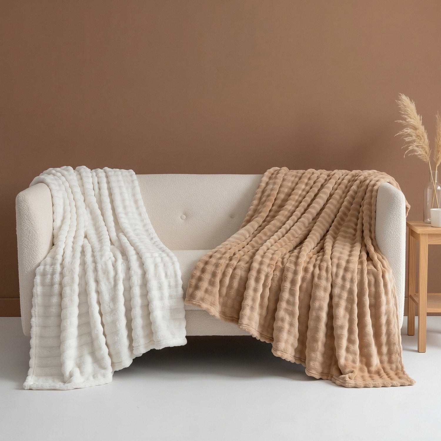 Snowgum Faux Fur Throws