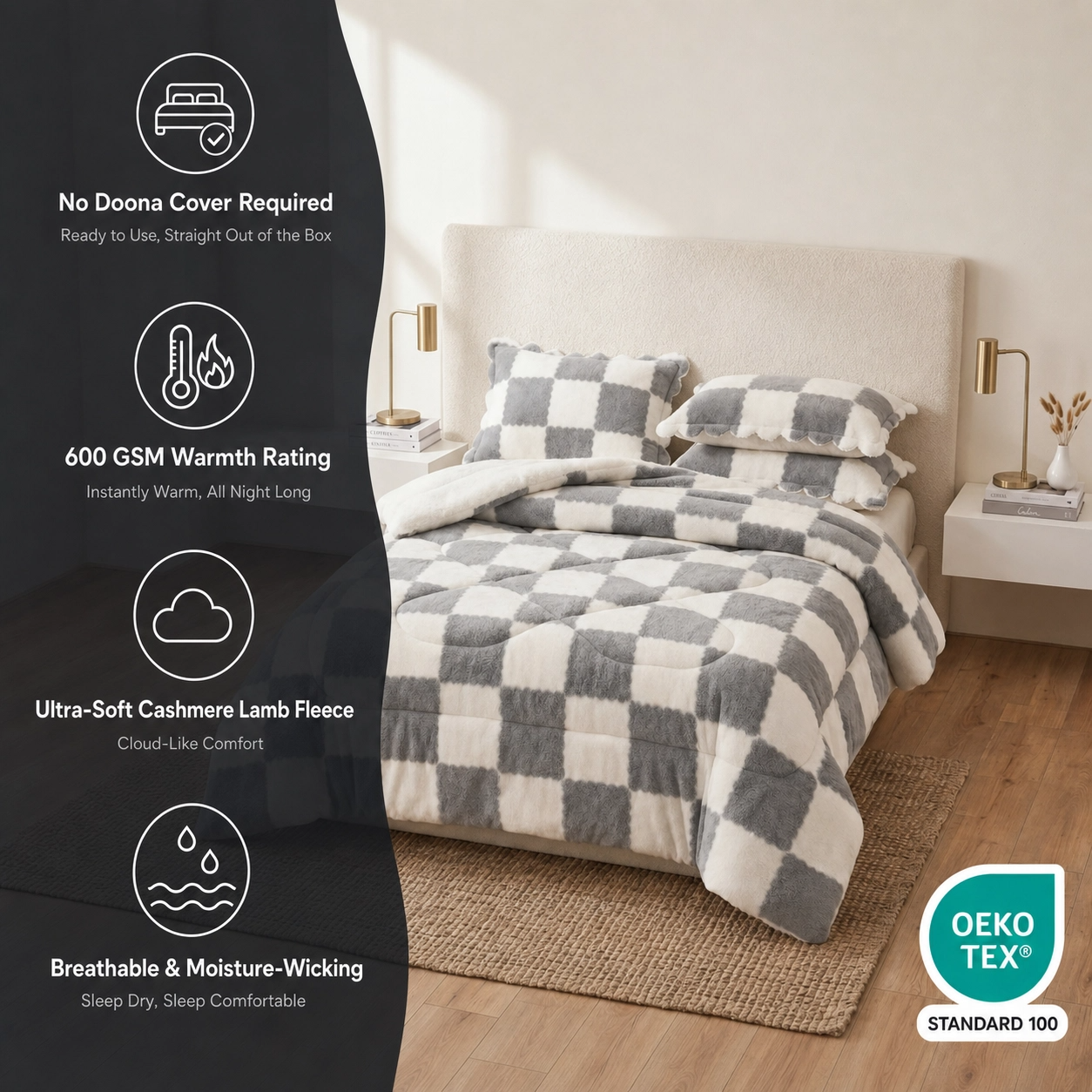 Granite Mist - Highcountry Cashmere Comforter