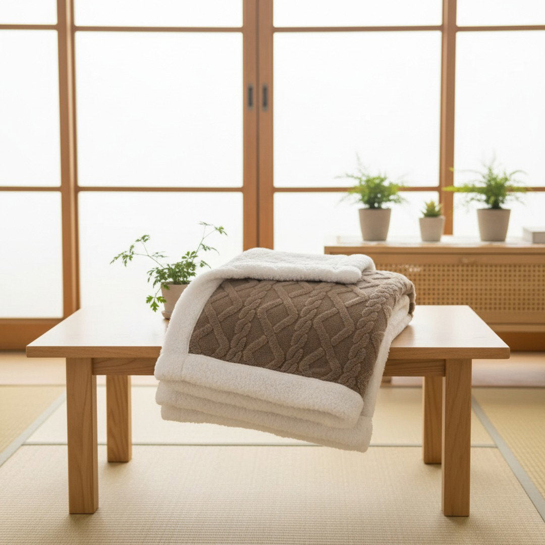 Cocoa Brown - Kindling Sherpa Throw
