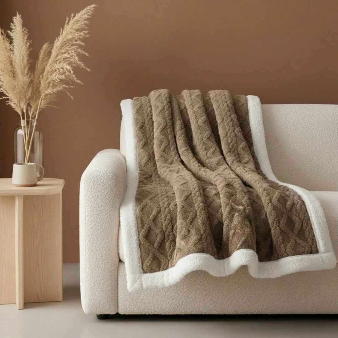 Cocoa Brown - Kindling Sherpa Throw
