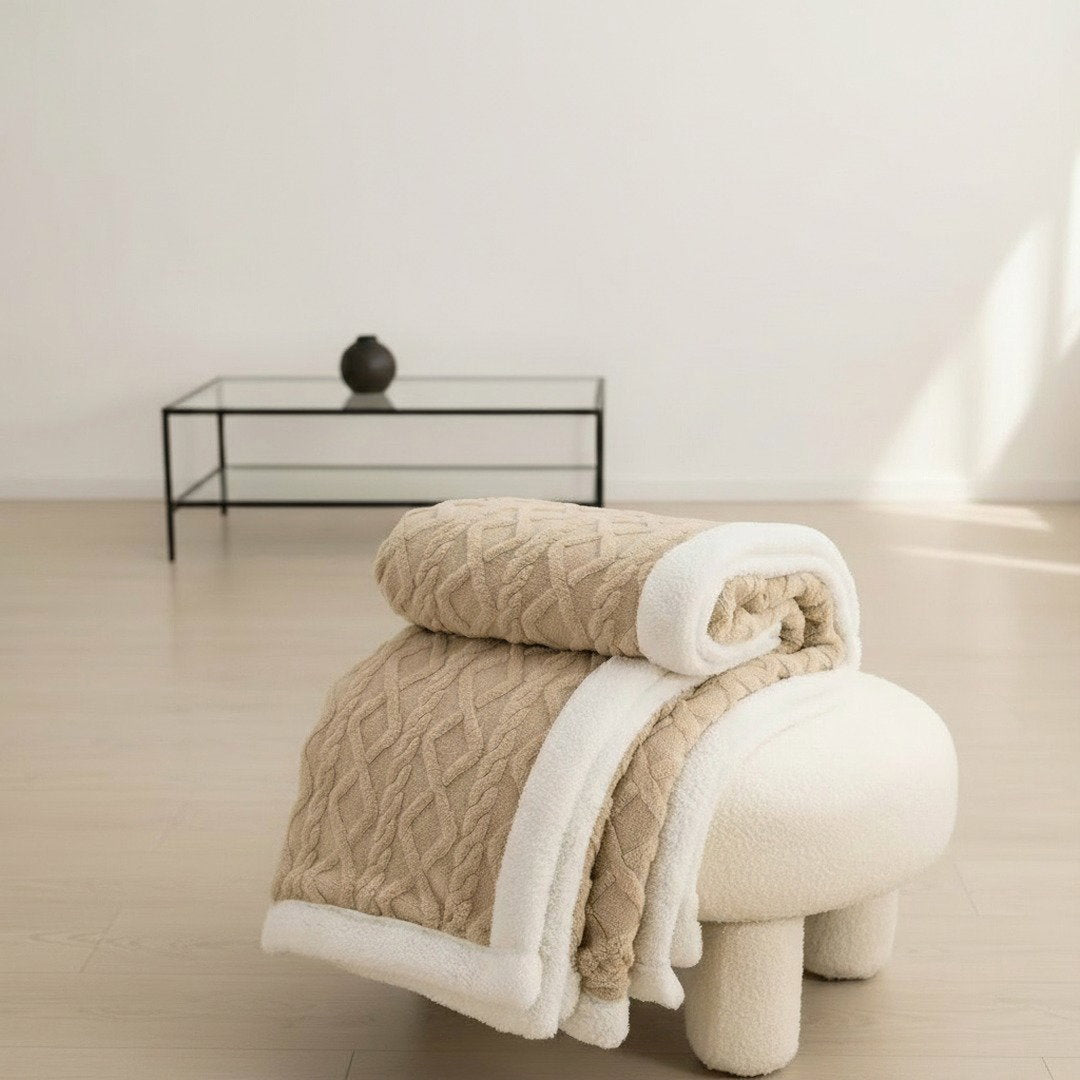 Beige Taupe - Kindling Sherpa Throw