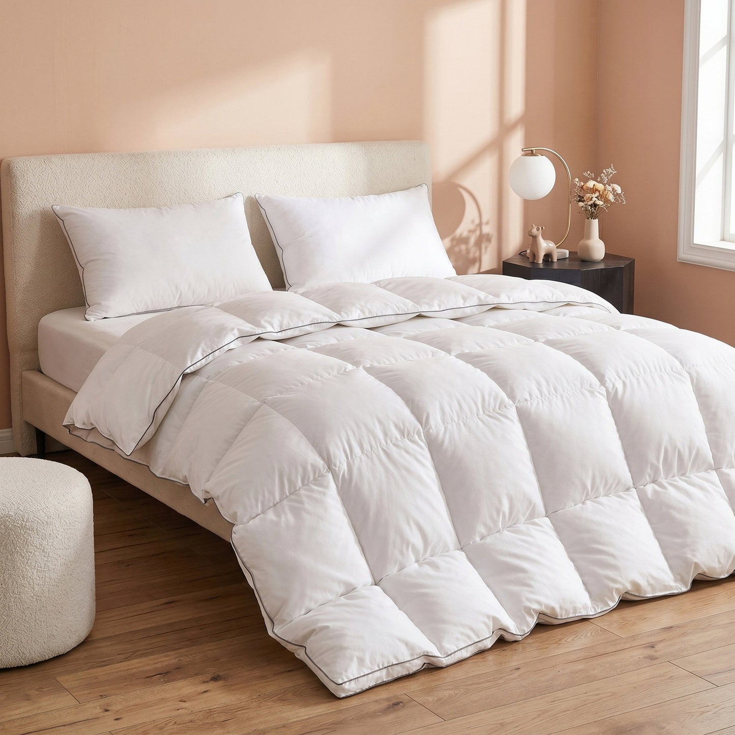 Snowfall White - Cloud Cotton Quilt